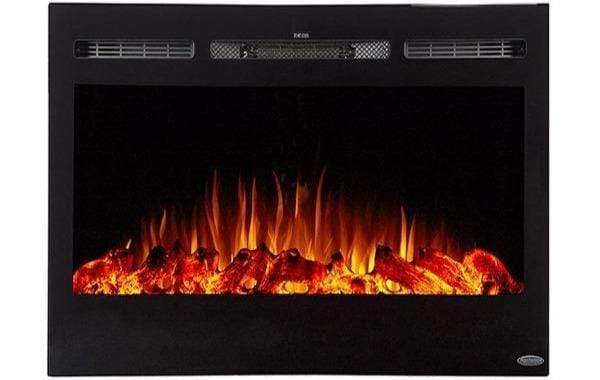 StarWood Fireplaces - Touchstone The Sideline 36 80014-36 Inch Recessed Electric Fireplace - No
